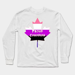 Proud Canadian (Genderfluid) Long Sleeve T-Shirt